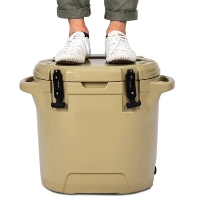 25L Rotomolded Изолированные контейнеры для транспортировки продуктов питания Профессиональная охладительная коробка для кемпинга и медицинского использования