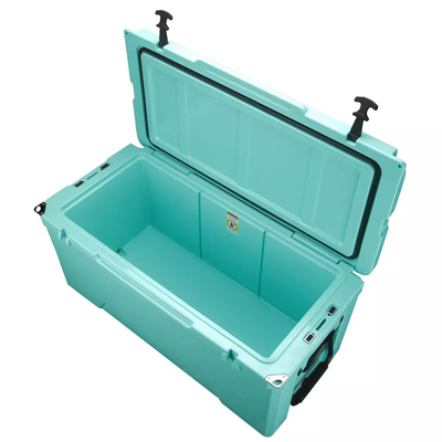 Охладитель коробки льда 135QT водоустойчивый Rotomolded пластиковый, который катят