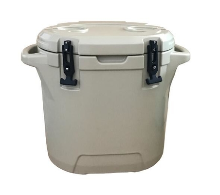 Комод льда 25L на открытом воздухе продуктов Rotomoulded располагаясь лагерем круглый