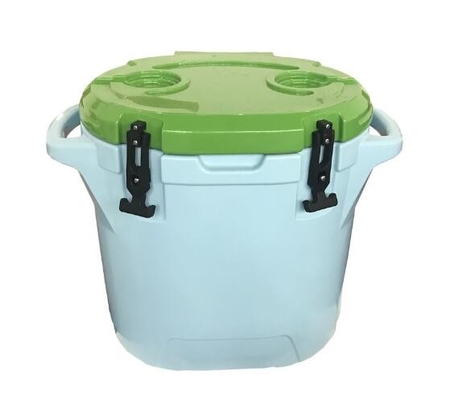 Комод льда 25L на открытом воздухе продуктов Rotomoulded располагаясь лагерем круглый