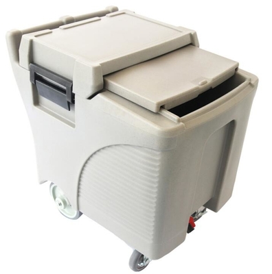 Caddy льда качества еды LLDPE 125L коммерчески на колесах