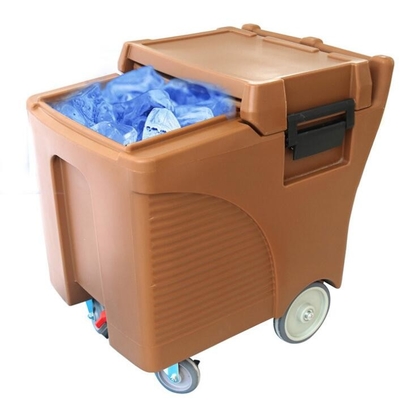 Caddy льда качества еды LLDPE 125L коммерчески на колесах