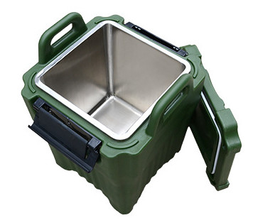 Военное 40L изолировало квадрат несущей супа Stackable с SS внутрь