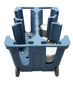 Тележка Caddy блюда NSF мобильная с ручками рассекателя двойными