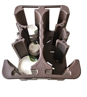 Тележка Caddy блюда NSF мобильная с ручками рассекателя двойными