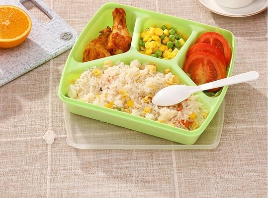 многоразовые отсеки коробки для завтрака 4 бенто 1280ml