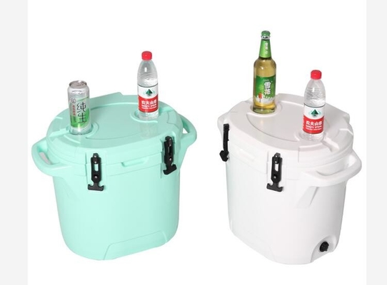 Комод льда 25L на открытом воздухе продуктов Rotomoulded располагаясь лагерем круглый